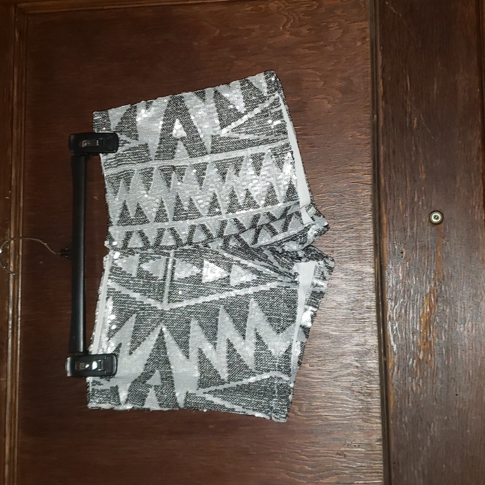 Crystal K Sequin Booty Shorts - Size M